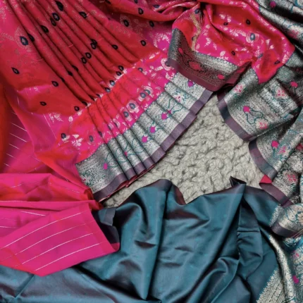 meenakari katan saree