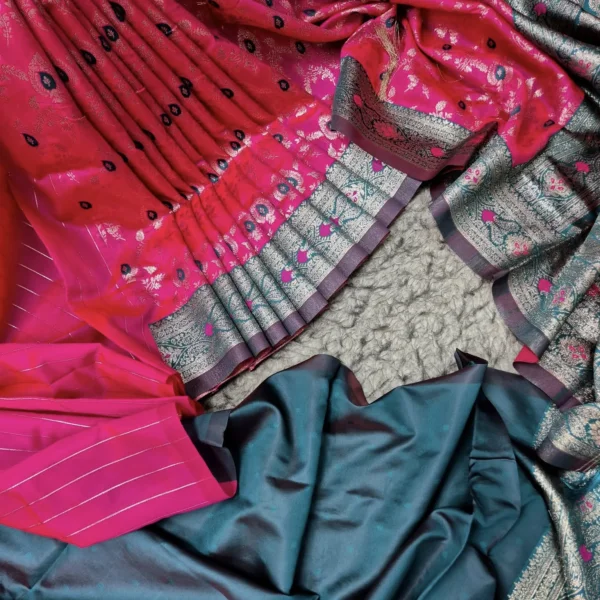 meenakari katan saree