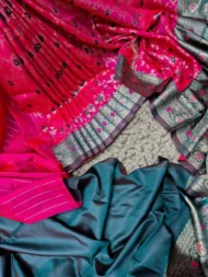 meenakari katan saree