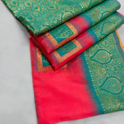 Indian-Kora-Tussar-Silk-Saree-1