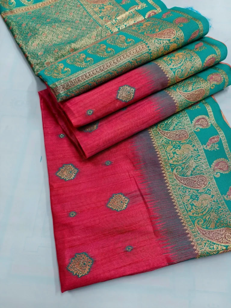 Indian-Kora-Tussar-Silk-Saree-15