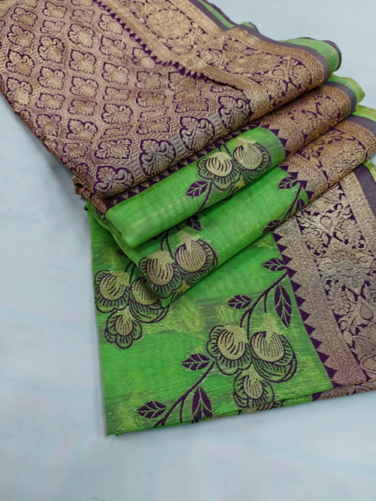 Indian-Kora-Tussar-Silk-Saree-18