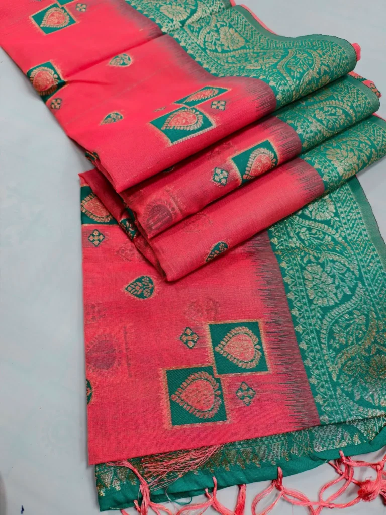 Indian-Kora-Tussar-Silk-Saree-25