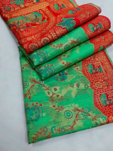 Indian-Kora-Tussar-Silk-Saree-27