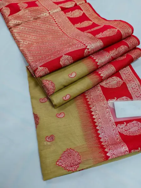 Indian-Kora-Tussar-Silk-Saree-3