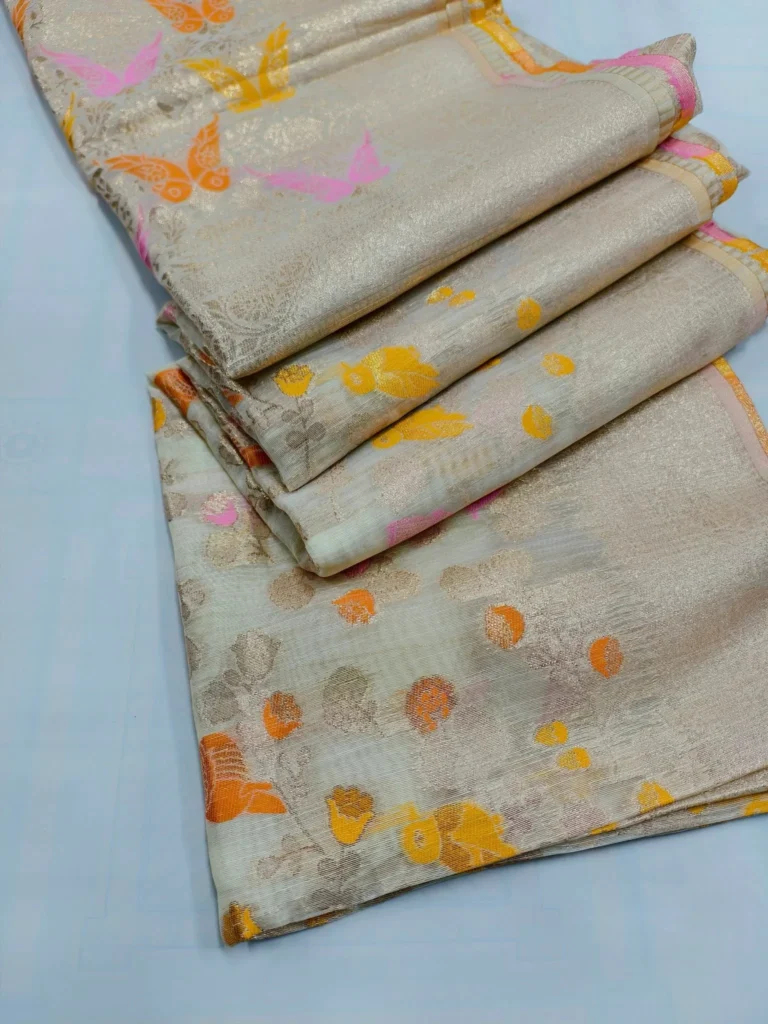 Indian-Kora-Tussar-Silk-Saree-30