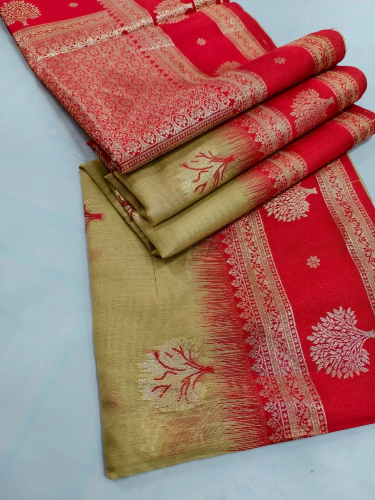 Indian-Kora-Tussar-Silk-Saree-31