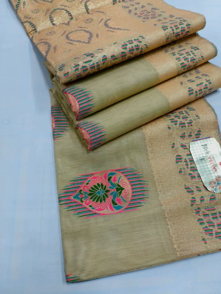 Indian-Kora-Tussar-Silk-Saree-33