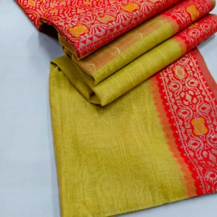 Indian-Kora-Tussar-Silk-Saree-35