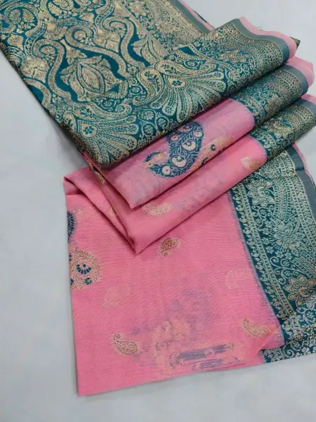 Indian-Kora-Tussar-Silk-Saree-4