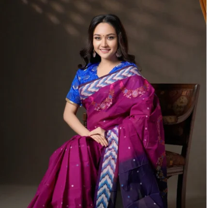 Tangail Cotton Saree=0754 5257