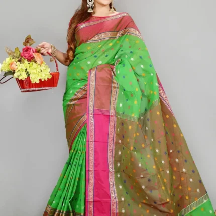 Tangail Cotton Saree=0754 9130