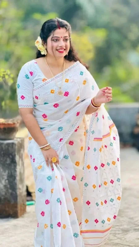 হাল্ফ সিল্ক আফসান পিন্ট শাড়ী 40