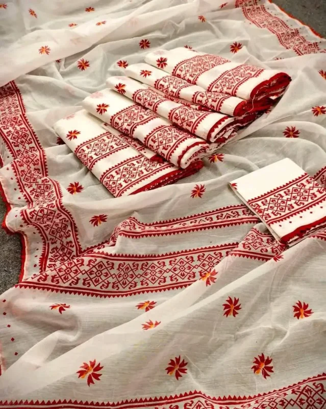 হাল্ফ সিল্ক আফসান পিন্ট শাড়ী 42 1